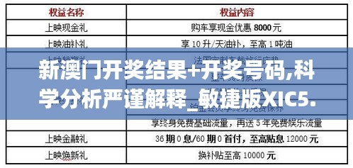 新澳门开奖结果+开奖号码,科学分析严谨解释_敏捷版XIC5.212