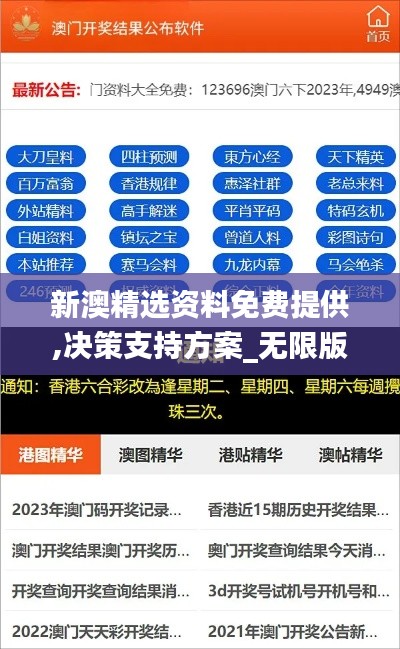 新澳精选资料免费提供,决策支持方案_无限版ZPH56.585