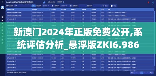 新澳门2024年正版免费公开,系统评估分析_悬浮版ZKI6.986