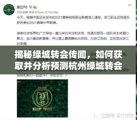 揭秘绿城转会传闻，获取与分析预测杭州绿城转会最新消息的步骤详解