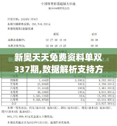 新奥天天免费资料单双337期,数据解析支持方案_XP139.967-3