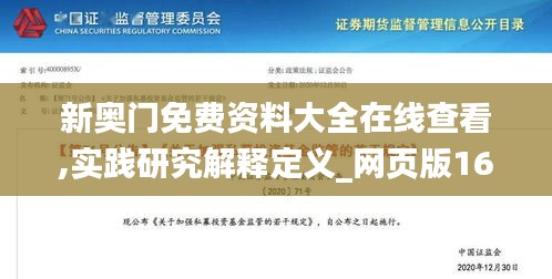 新奥门免费资料大全在线查看,实践研究解释定义_网页版163.570