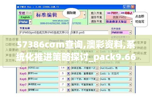 57386cσm查询,澳彩资料,系统化推进策略探讨_pack9.667