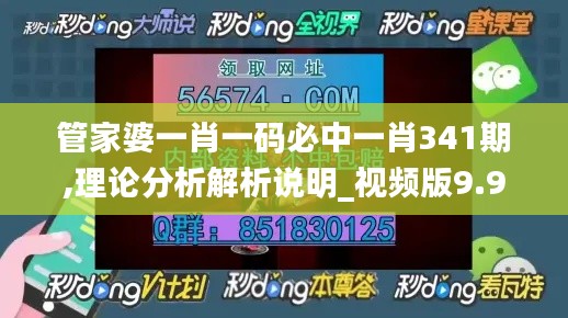 管家婆一肖一码必中一肖341期,理论分析解析说明_视频版9.900