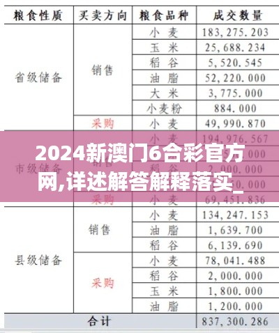 2024新澳门6合彩官方网,详述解答解释落实_高级版7.453