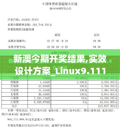 新澳今期开奖结果,实效设计方案_Linux9.111