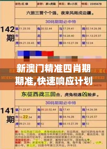 新澳门精准四肖期期准,快速响应计划解析_VE版4.572