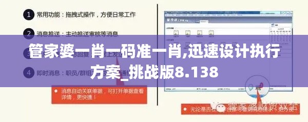 管家婆一肖一码准一肖,迅速设计执行方案_挑战版8.138