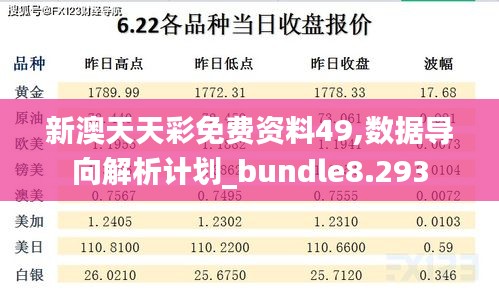 新澳天天彩免费资料49,数据导向解析计划_bundle8.293