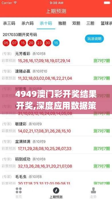 4949澳门彩开奖结果开奖,深度应用数据策略_网页版110.504