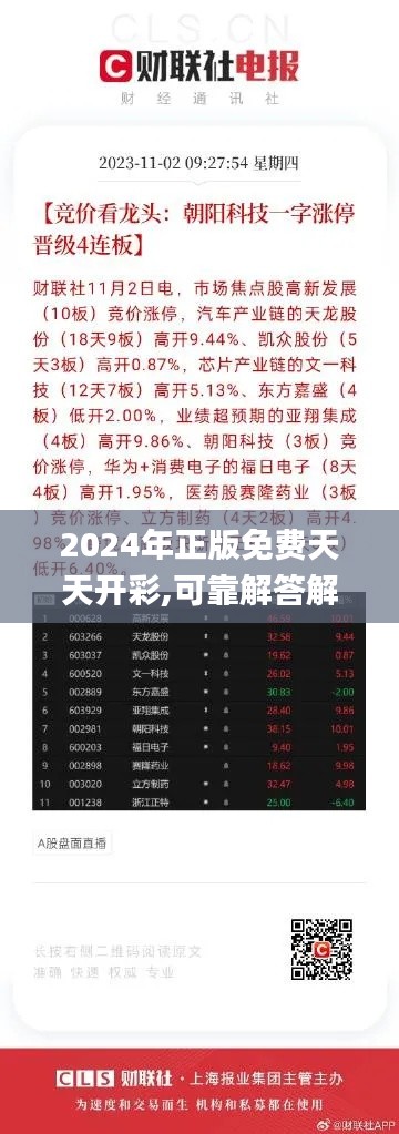 2024年正版免费天天开彩,可靠解答解析说明_精英版8.777