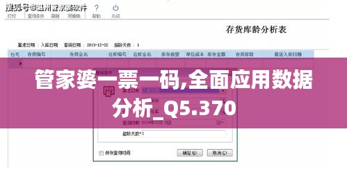 管家婆一票一码,全面应用数据分析_Q5.370