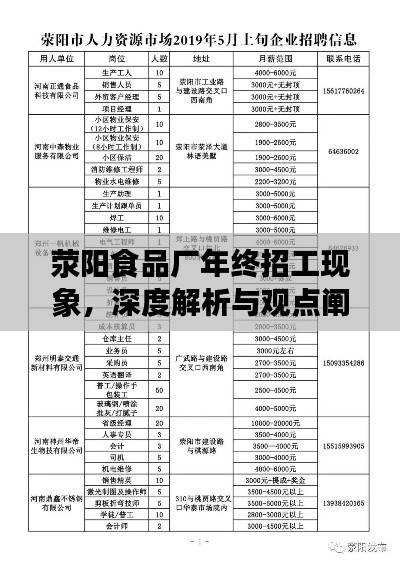 荥阳食品厂年终招工现象，深度解析与观点阐述