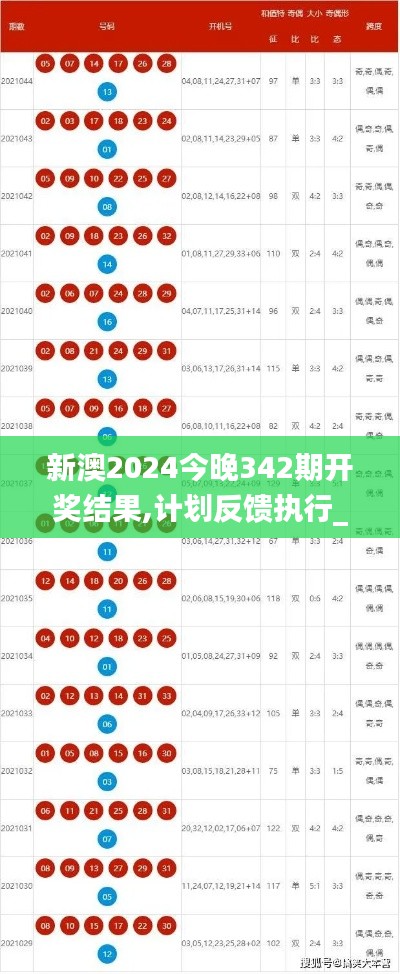 新澳2024今晚342期开奖结果,计划反馈执行_The8.806