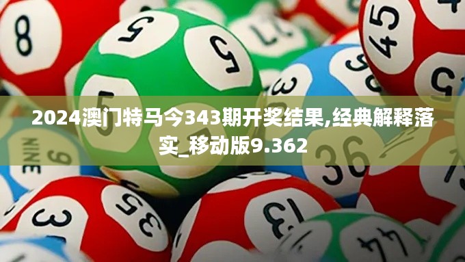 2024澳门特马今343期开奖结果,经典解释落实_移动版9.362