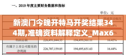 新澳门今晚开特马开奖结果344期,准确资料解释定义_Max6.866