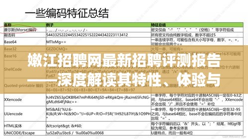 嫩江招聘网最新招聘评测报告详解，特性、体验与优劣分析