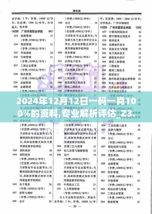 2024年12月12日一码一肖100%的资料,专业解析评估_Z3.607