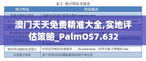 澳门天天免费精准大全,实地评估策略_PalmOS7.632