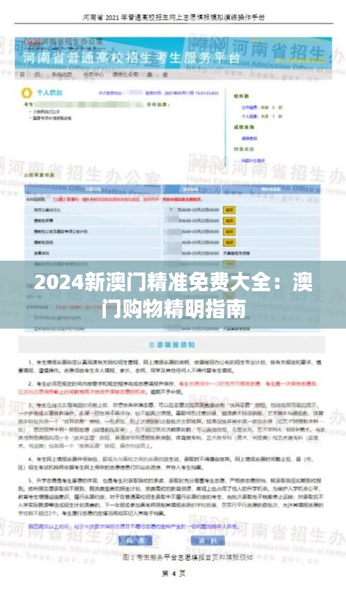 2024新澳门精准免费大全：澳门购物精明指南