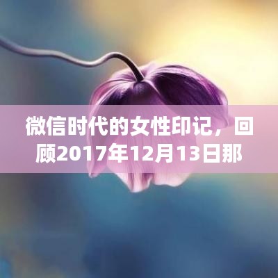 微信时代女性印记，探寻跃动微信名背后的故事（2017年12月13日回顾）