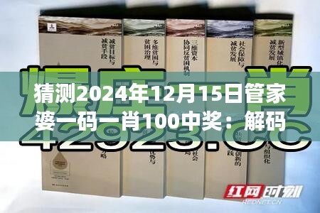 猜测2024年12月15日管家婆一码一肖100中奖：解码彩票市场的奥秘与参考价值