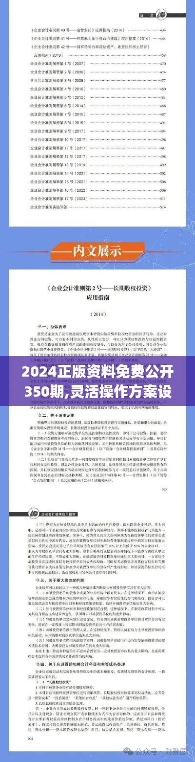 2024正版资料免费公开350期,灵活操作方案设计_W3.529