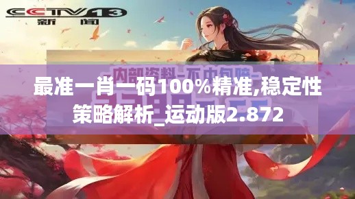 最准一肖一码100%精准,稳定性策略解析_运动版2.872