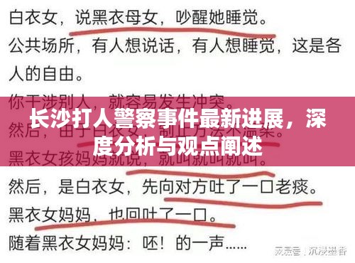 长沙打人警察事件最新进展，深度分析与观点阐述揭秘真相