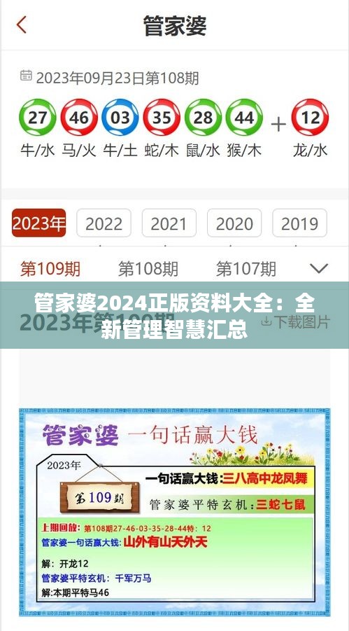 管家婆2024正版资料大全：全新管理智慧汇总