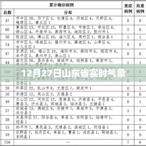 山东省实时气象信息更新通知