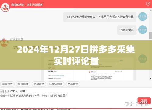 拼多多实时评论量采集数据（2024年12月27日）