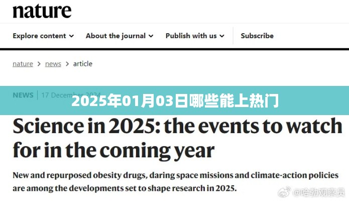 2025年热门预测，元旦后哪些话题将大热？