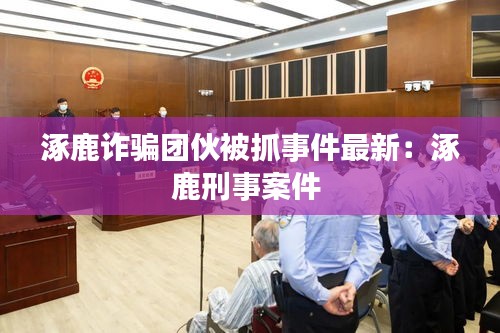 涿鹿诈骗团伙被抓事件最新：涿鹿刑事案件 