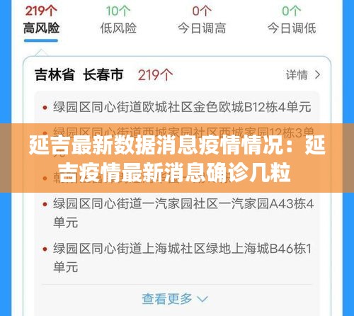 延吉最新数据消息疫情情况：延吉疫情最新消息确诊几粒 