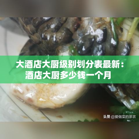 大酒店大厨级别划分表最新：酒店大厨多少钱一个月 