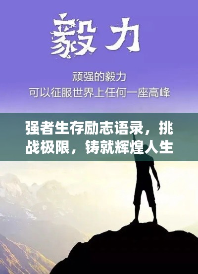 强者生存励志语录，挑战极限，铸就辉煌人生之路