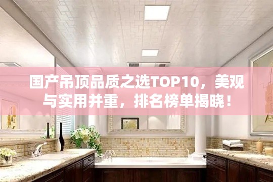 国产吊顶品质之选TOP10，美观与实用并重，排名榜单揭晓！