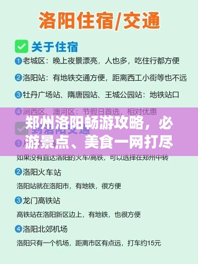 郑州洛阳畅游攻略，必游景点、美食一网打尽！