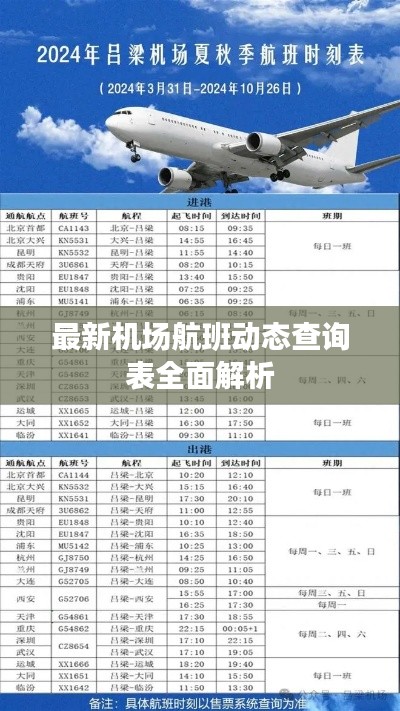 最新机场航班动态查询表全面解析