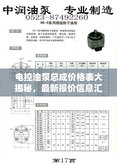 电控油泵总成价格表大揭秘，最新报价信息汇总