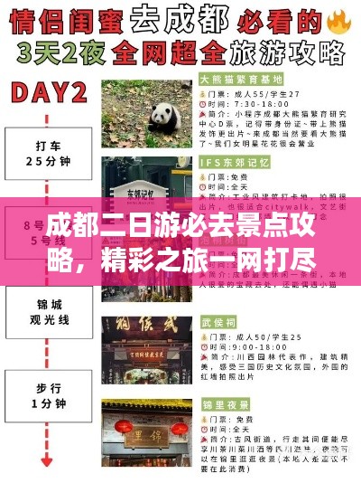 成都二日游必去景点攻略，精彩之旅一网打尽