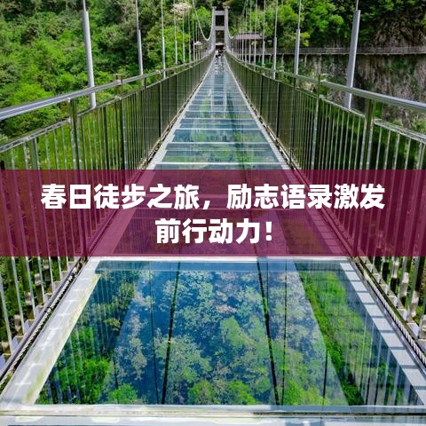 春日徒步之旅，励志语录激发前行动力！