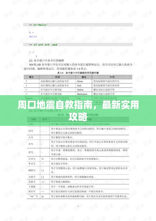 周口地震自救指南，最新实用攻略