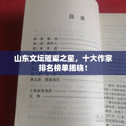 山东文坛璀璨之星，十大作家排名榜单揭晓！