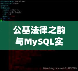 公基法律之韵与MySQL实时修改字段的诗意探索