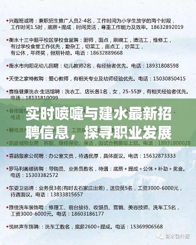 实时喷嚏与建水最新招聘信息，探寻职业发展无限机遇