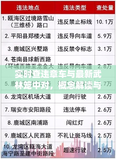 实时查违章车与最新武林笼中对，概念解读与落地执行策略