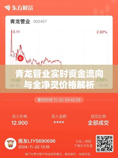 青龙管业实时资金流向与全净灵价格解析