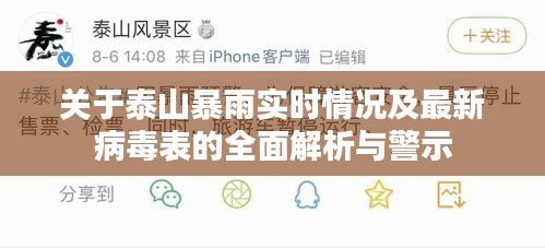关于泰山暴雨实时情况及最新病毒表的全面解析与警示